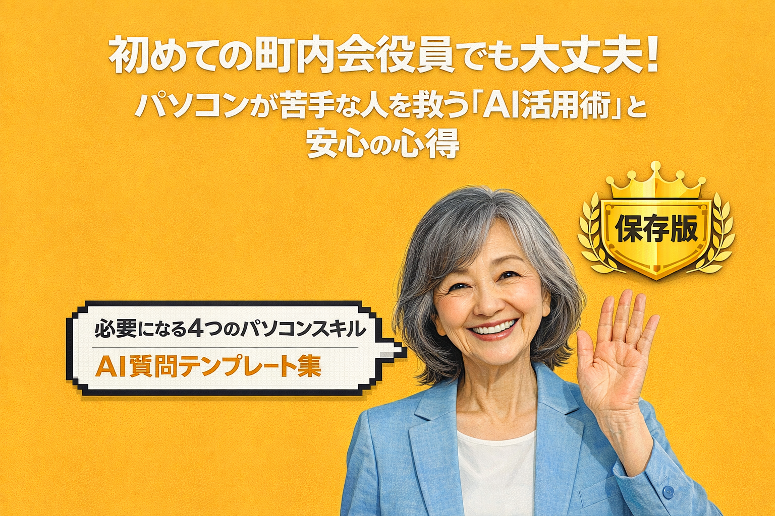 初めての町内会役員でも大丈夫！パソコンが苦手な人を救う『AI活用術』と安心の心得